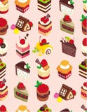 Reticolo dolce senza giunte della torta illustrazione di stock Reticolo dolce senza giunte della torta illustrazione di stock