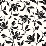Reticolo floreale in bianco e nero senza giunte Illustrazione di vettore illustrazione vettoriale Reticolo floreale in bianco e nero senza giunte Illustrazione di vettore illustrazione vettoriale