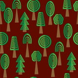 Reticolo senza giunte degli alberi royalty illustrazione gratis Reticolo senza giunte degli alberi royalty illustrazione gratis
