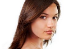 Retrato da beleza da mulher nova pura natural imagem de stock Retrato da beleza da mulher nova pura natural imagem de stock