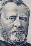 Retrato de Ulises S Retrato de Grant en cuenta de dólar de EE. UU. 50 fotografía de archivo Retrato de Ulises S Retrato de Grant en cuenta de dólar de EE. UU. 50 fotografía de archivo