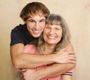 Retrato del hijo de la madre y del adulto Retrato del hijo de la madre y del adulto