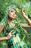 retrato del Naturaleza-estilo de una mujer imagen de archivo retrato del Naturaleza-estilo de una mujer imagen de archivo