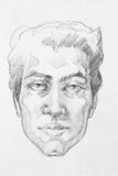Retrato do homem do sumário do desenho de lápis ilustração do vetor Retrato do homem do sumário do desenho de lápis ilustração do vetor