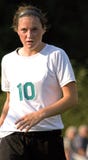 Retrato do jogador de futebol das meninas imagens de stock Retrato do jogador de futebol das meninas imagens de stock
