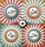 Retro backgrounds and labels royalty free illustration Retro backgrounds and labels royalty free illustration