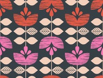 retro bezszwowy kwiatek wzoru royalty ilustracja retro bezszwowy kwiatek wzoru royalty ilustracja