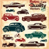 Retro cars icons set 1 royalty free illustration Retro cars icons set 1 royalty free illustration