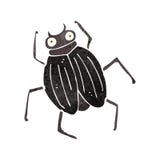 Retro Cartoon Beetle Royalty Free Stock Image