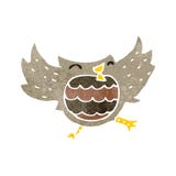 Retro Cartoon Owl Stock Photo