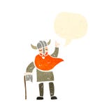 Retro Cartoon Viking Stock Photography