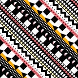 Retro color seamless pattern. Fancy abstract geometric art print. Ethnic hipster ornamental lines backdrop. Royalty Free Stock Images Retro color seamless pattern. Fancy abstract geometric art print. Ethnic hipster ornamental lines backdrop. Royalty Free Stock Images