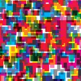 Retro Colors Geometric Object Tetris Brick Stylized Background Pattern Texture Stock Photo
