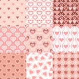 Retro fondo senza cuciture del cuore royalty illustrazione gratis Retro fondo senza cuciture del cuore royalty illustrazione gratis