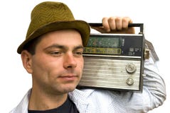 retro manradio fotografering för bildbyråer retro manradio fotografering för bildbyråer