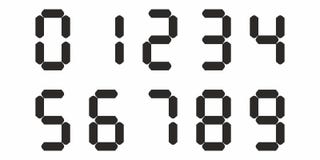 Retro Old Digital Watch Clock Display Numbers Background Vector