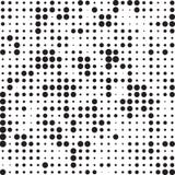 Retro Polka di semitono in bianco e nero Dots Mess Background Pattern Texture di lerciume illustrazione vettoriale Retro Polka di semitono in bianco e nero Dots Mess Background Pattern Texture di lerciume illustrazione vettoriale