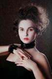 Retro- Porträt der Schönheit. Weinleseart. Modefoto stockfotografie Retro- Porträt der Schönheit. Weinleseart. Modefoto stockfotografie