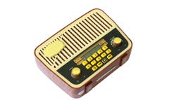 Retro riproduttore mp3 radiofonico Fotografia Stock Retro riproduttore mp3 radiofonico Fotografia Stock
