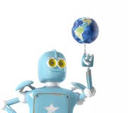 Retro- Robotergrifferde, 3d ?bertr?gt vektor abbildung Retro- Robotergrifferde, 3d ?bertr?gt vektor abbildung