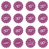 Retro Sale Icons, Tag Stickers Or Labels Stock Image
