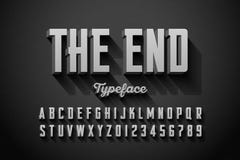 Retro style condensed font royalty free illustration Retro style condensed font royalty free illustration