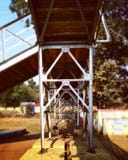 Retro styled footbridge stock photo Retro styled footbridge stock photo