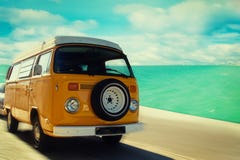 Retro Van Stock Photo Retro Van Stock Photo