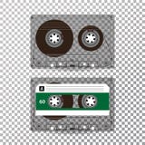 Retro vettore dell'audio cassetta Cassetta realistica di vettore isolata su fondo trasparente illustrazione di stock Retro vettore dell'audio cassetta Cassetta realistica di vettore isolata su fondo trasparente illustrazione di stock