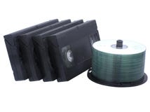 Retro video tapes stock image Retro video tapes stock image
