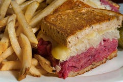Reuben Sandwitch Close Up Stock Images Reuben Sandwitch Close Up Stock Images