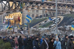 Revolution i Ukraina. EuroMaidan. Royaltyfri Foto Revolution i Ukraina. EuroMaidan. Royaltyfri Foto