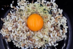 Rew Eggs on Red ant eggs : prepare for kookting Omelet stock photos Rew Eggs on Red ant eggs : prepare for kookting Omelet stock photos