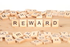 Reward ,word written on wood Stock Photo Reward ,word written on wood Stock Photo