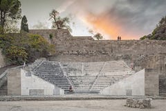 Rhodes Town Ancient Roman Conservatory fotografia stock libera da diritti Rhodes Town Ancient Roman Conservatory fotografia stock libera da diritti