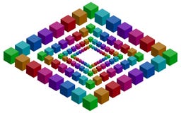 Rhomb illusion stock illustration Rhomb illusion stock illustration