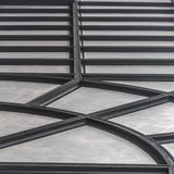 Ribbed ceiling with radial and horizontal pattern stock images Ribbed ceiling with radial and horizontal pattern stock images