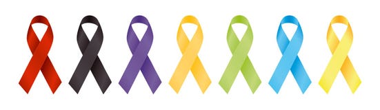 Ribbons For Awareness Stock Photography