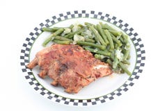 Ribs With Green Beans Royalty Free Stock Image Ribs With Green Beans Royalty Free Stock Image