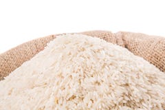 Rice In Sack III Stock Photo Rice In Sack III Stock Photo