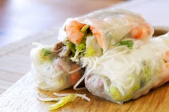 Rice Paper Rolls Stock Photos Rice Paper Rolls Stock Photos