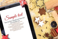Ricetta per il Natale immagine stock Ricetta per il Natale immagine stock