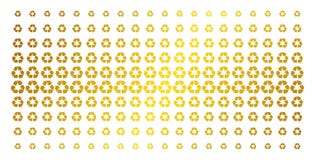 Ricicli la matrice di semitono dell'oro delle frecce Fotografia Stock Libera da Diritti Ricicli la matrice di semitono dell'oro delle frecce Fotografia Stock Libera da Diritti