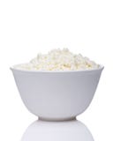 Ricotta in ciotola bianca immagine stock Ricotta in ciotola bianca immagine stock