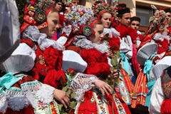 Ride of the Kings folklore festival in Vlcnov, Czech Republic royalty free stock photos Ride of the Kings folklore festival in Vlcnov, Czech Republic royalty free stock photos
