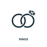 Ringen creatief pictogram Eenvoudige elementenillustratie Het symboolontwerp van het ringenconcept van wittebroodswekeninzameling stock illustratie Ringen creatief pictogram Eenvoudige elementenillustratie Het symboolontwerp van het ringenconcept van wittebroodswekeninzameling stock illustratie