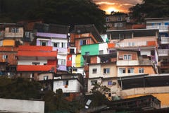 Rio de Janeiro downtown and favela stock photos Rio de Janeiro downtown and favela stock photos
