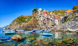Riomaggiore, Cinque Terre, Italia Fotografia Stock Libera da Diritti Riomaggiore, Cinque Terre, Italia Fotografia Stock Libera da Diritti