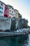 Riomaggiore в Cinque Terre, Италии стоковые изображения Riomaggiore в Cinque Terre, Италии стоковые изображения