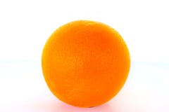 Ripe bright orange orange on white background royalty free stock photography Ripe bright orange orange on white background royalty free stock photography
